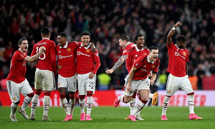 Man. Utd beat Brighton on penalties to set up FA Cup final against Man. City