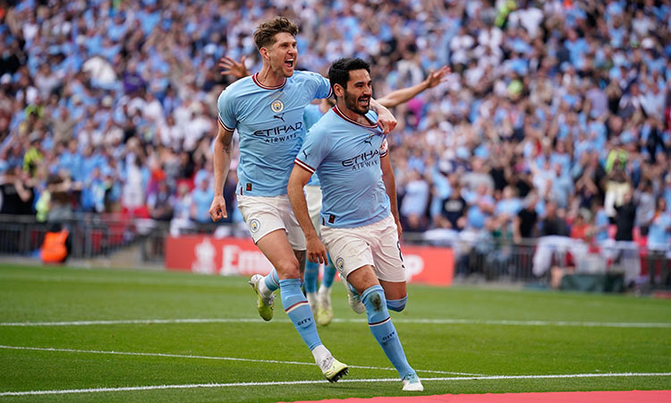 Man City beat Man United 2-1 in FA Cup final to complete second leg of treble bid 