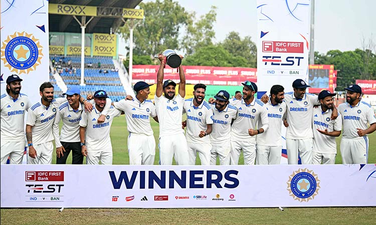 India complete series sweep over Bangladesh after dramatic turnaround in 2nd Test