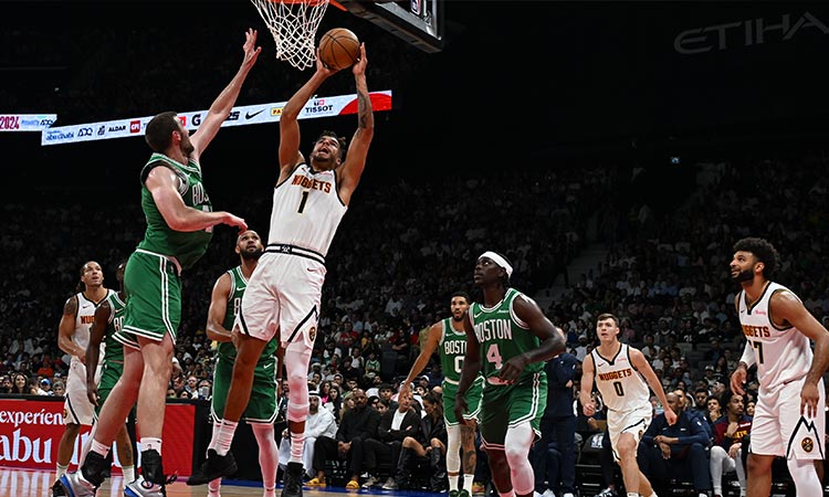 Celtics down Nuggets in NBA pre-season opener in Abu Dhabi