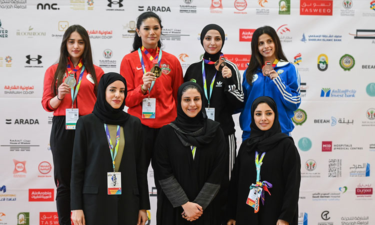 Sharjah Women's Sports Club win Kumite gold