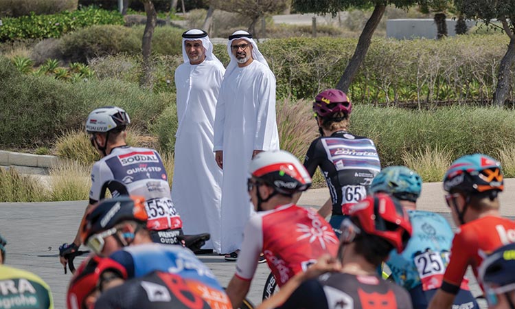 Sheikh Khaled Bin Mohamed attends UAE Tour