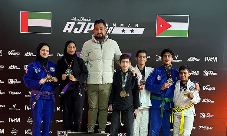 Sharjah Self-Defence Sports Club win  six medals at AJP Tour Amman Championship