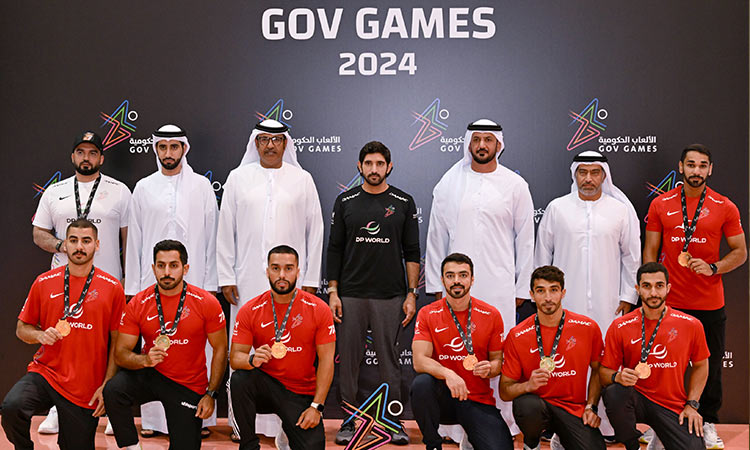 Sheikh Hamdan meets winners of Gov Games 2024