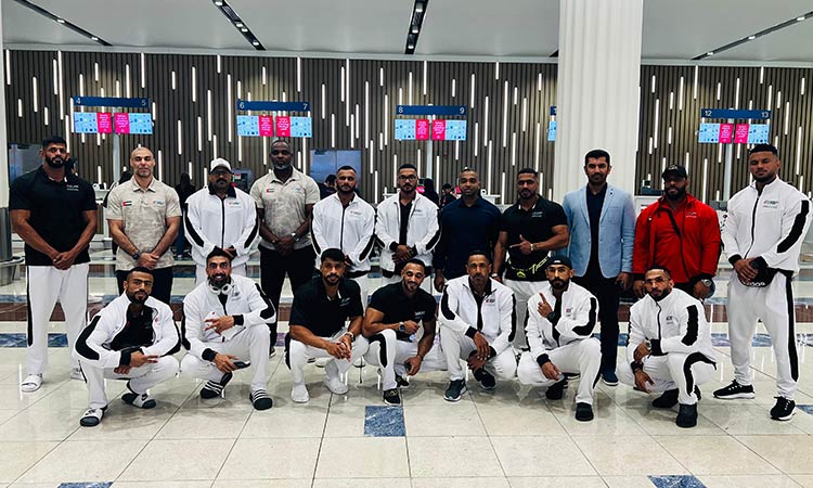 UAE team leaves for Mongolia to compete in Asian Bodybuilding Championship