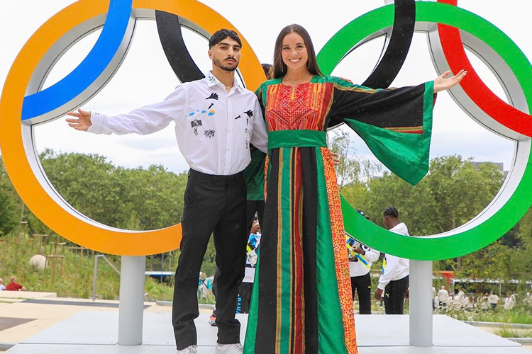 Palestinian Olympian wore shirt showing bombed children at opening ceremony