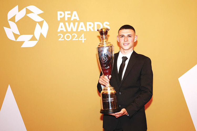 Foden, Shaw win PFA Player of the Year awards as Palmer named young player